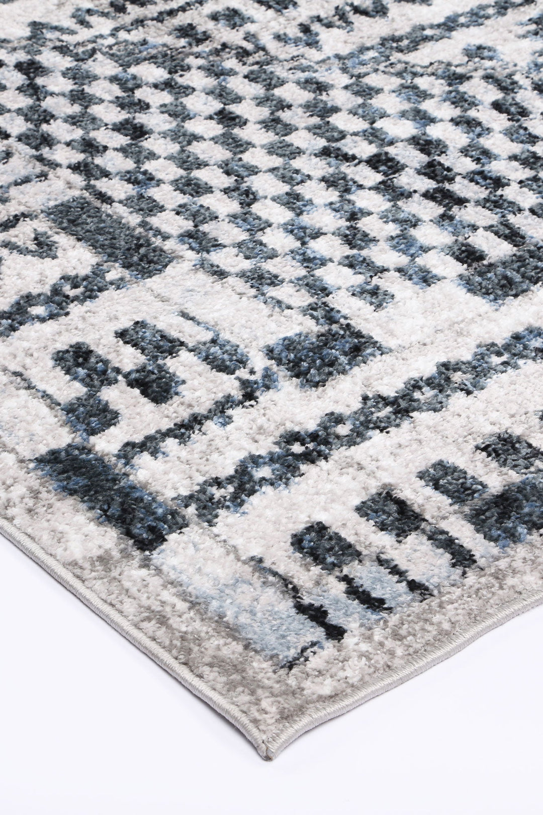 Kimberley Aztec Blue Contemporary Rug - 7BLUE