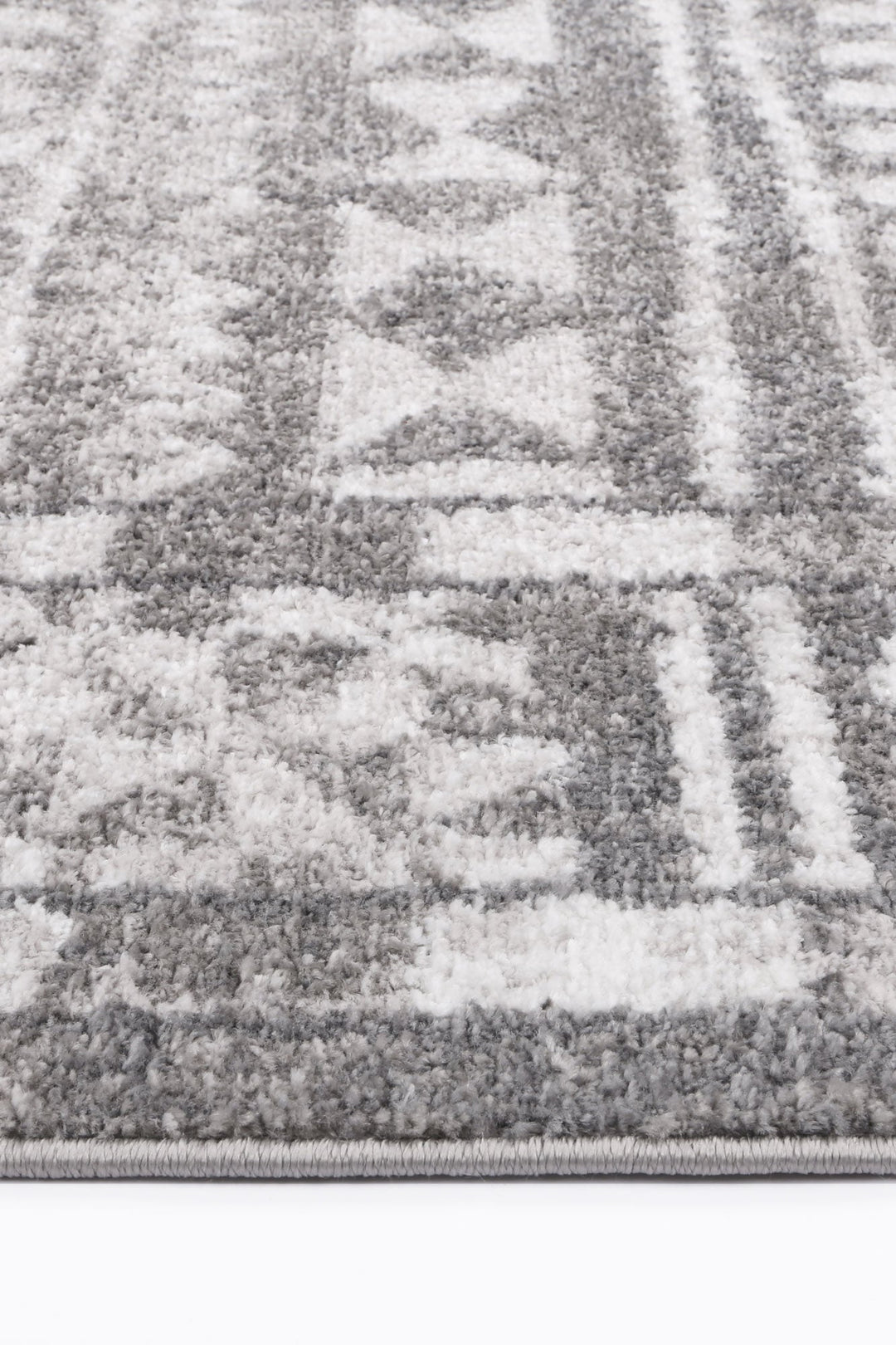 Kimberley Aztec Grey Contemporary Rug - 7GREY