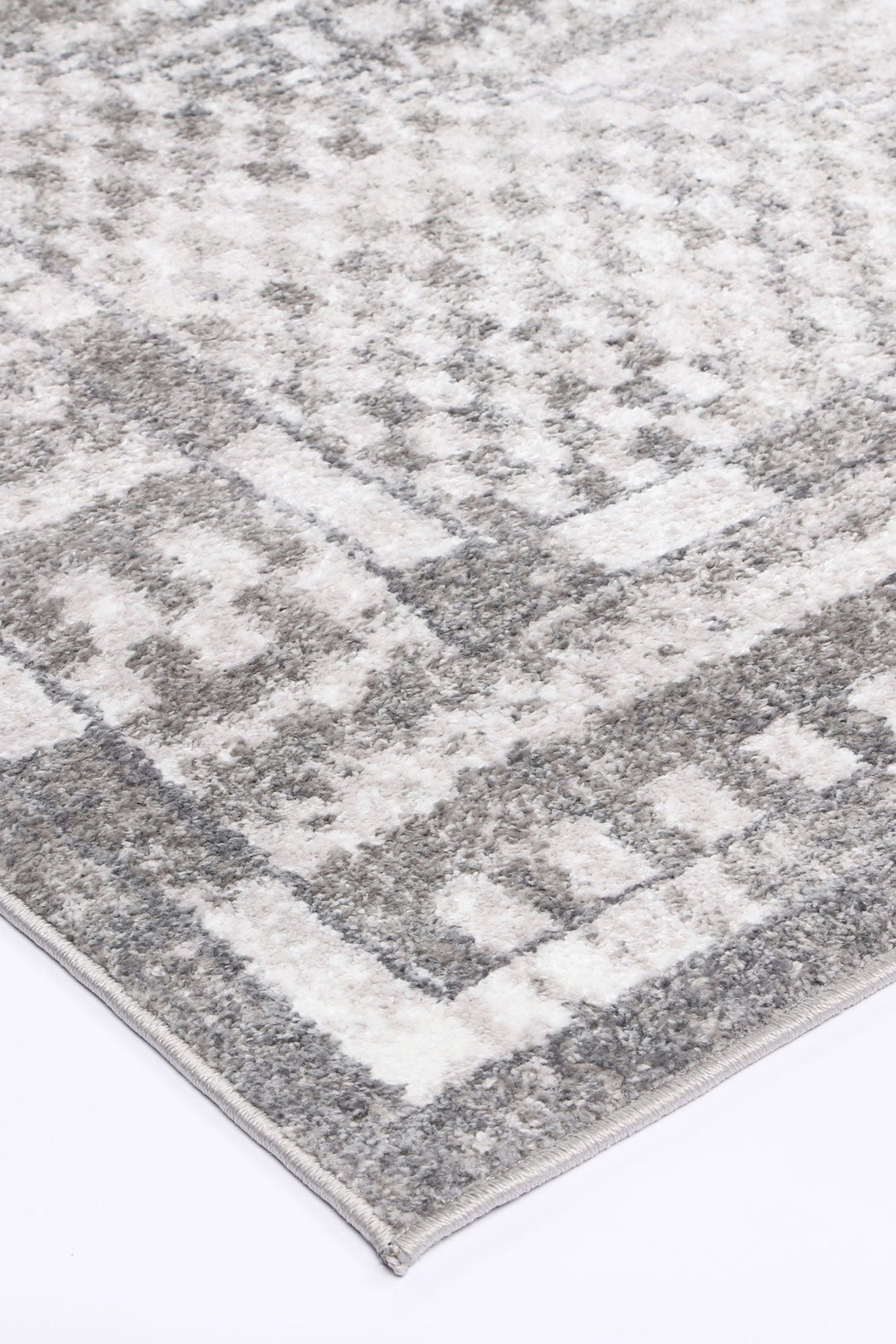 Kimberley Aztec Grey Contemporary Rug - 7GREY
