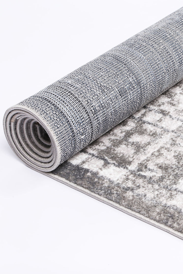 Kimberley Aztec Grey Contemporary Rug - 7GREY