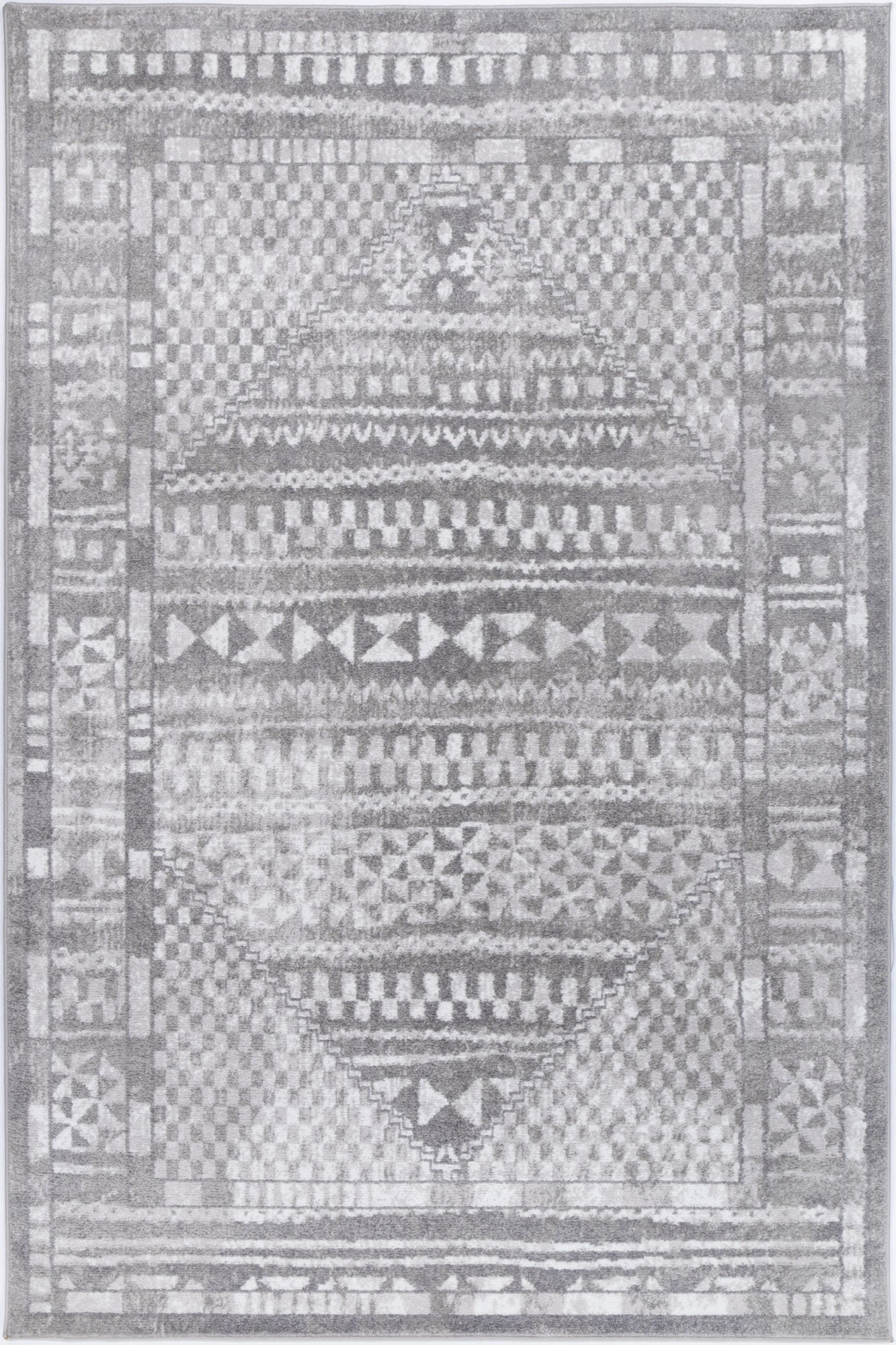 Kimberley Aztec Grey Contemporary Rug - 7GREY – Brand Ventures Pty Ltd