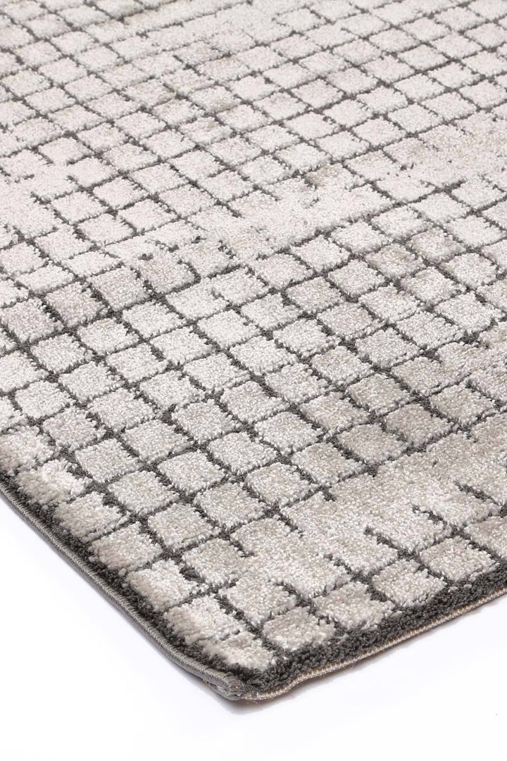 Legend Bacchus Geometric Grey Rug - 4GREY