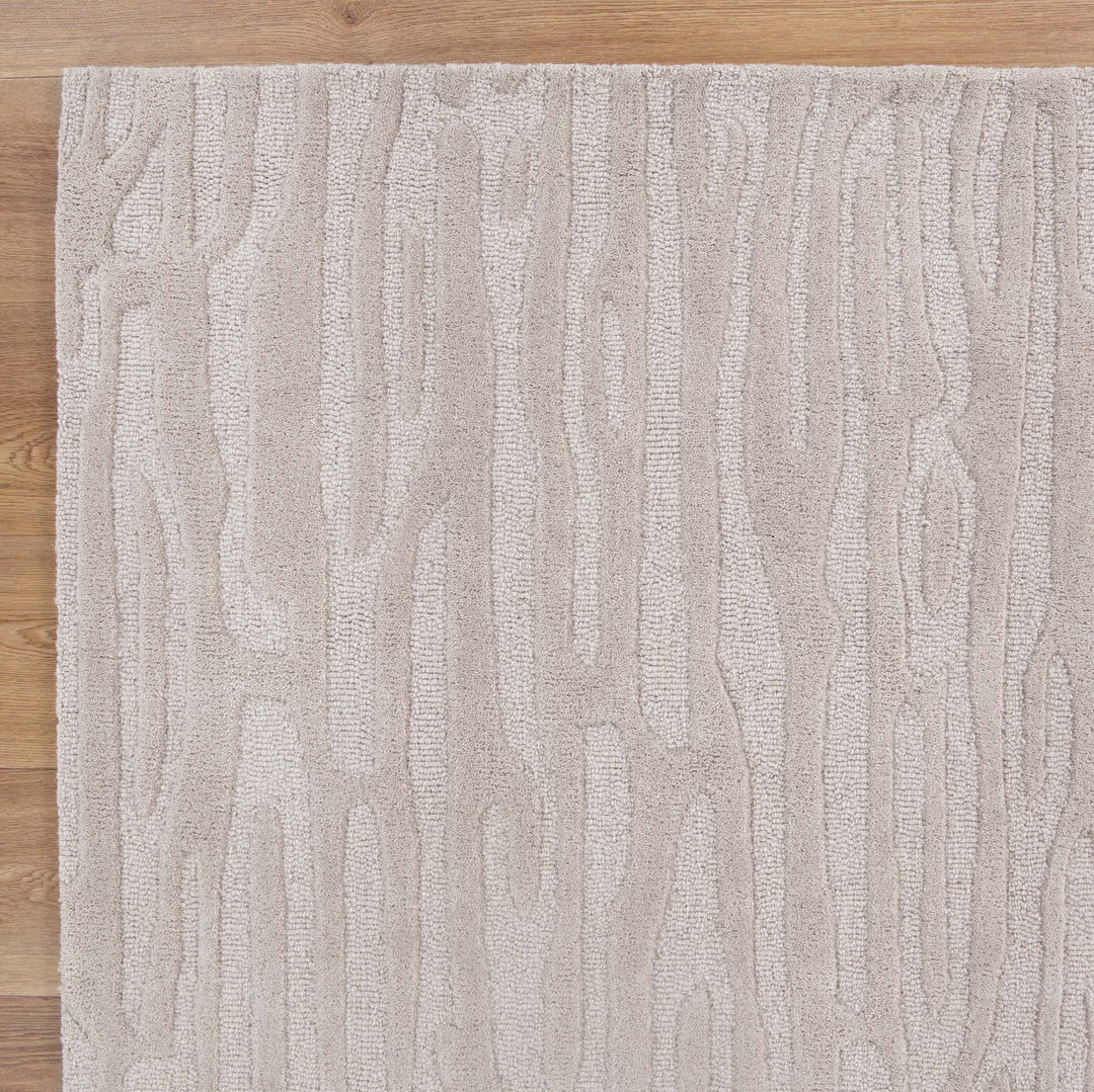Les Nomades Sandstorm Beige Wool Rug -  LES04