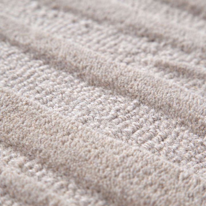 Les Nomades Sandstorm Beige Wool Rug -  LES04