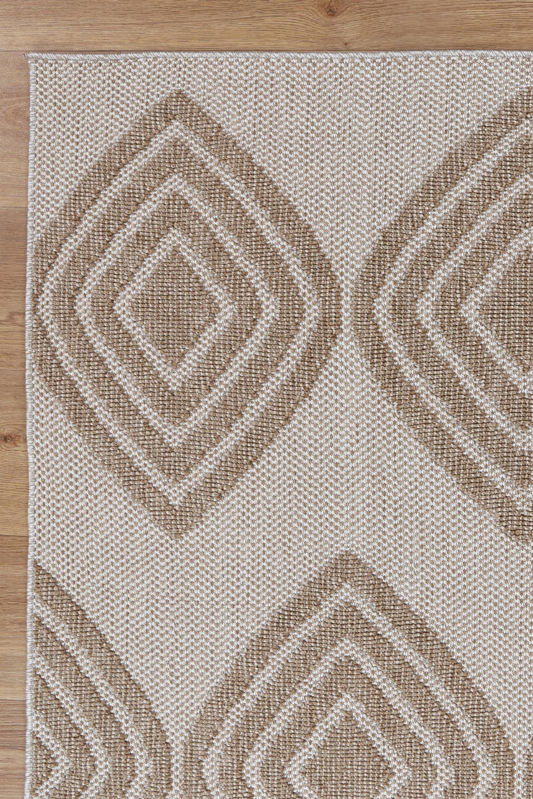 Maldives Modern Indoor/Outdoor Beige Rug