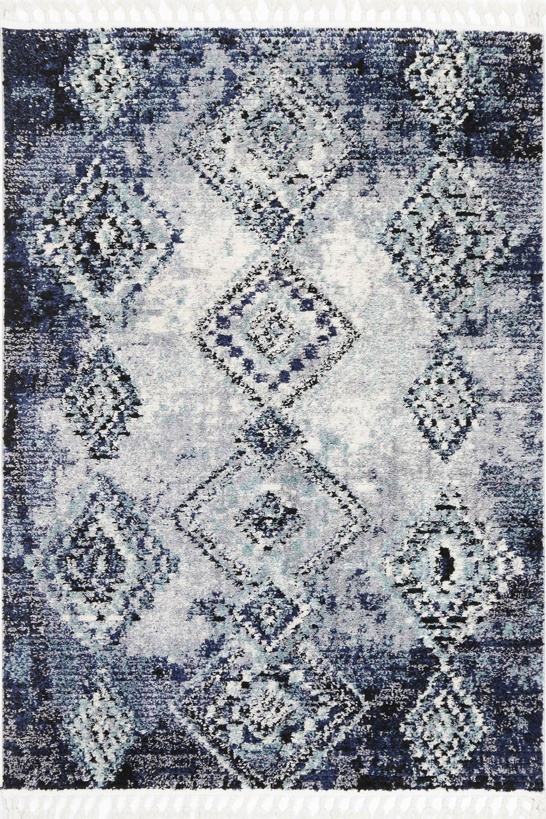 Mansour Incan Blue Geometric Rug - 2BLUE