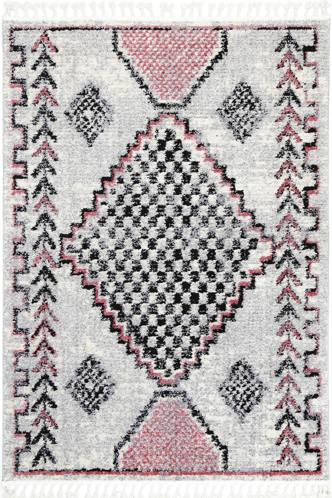 Mansour Tocapus Blush Geometric Rug - 3BLUS