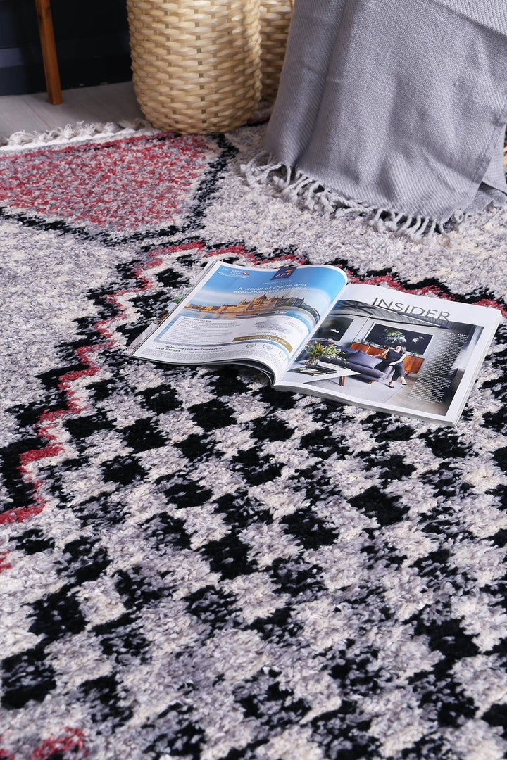 Mansour Tocapus Blush Geometric Rug - 3BLUS