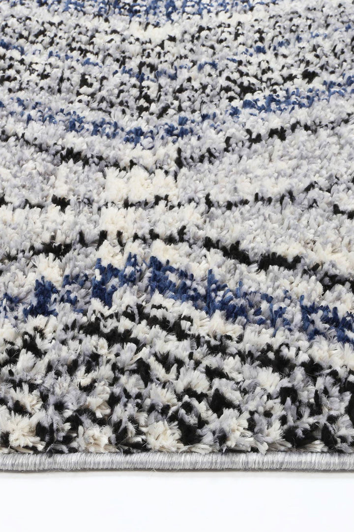 Mansour Harlequin Blue Geomteric Rug - 7BLUE