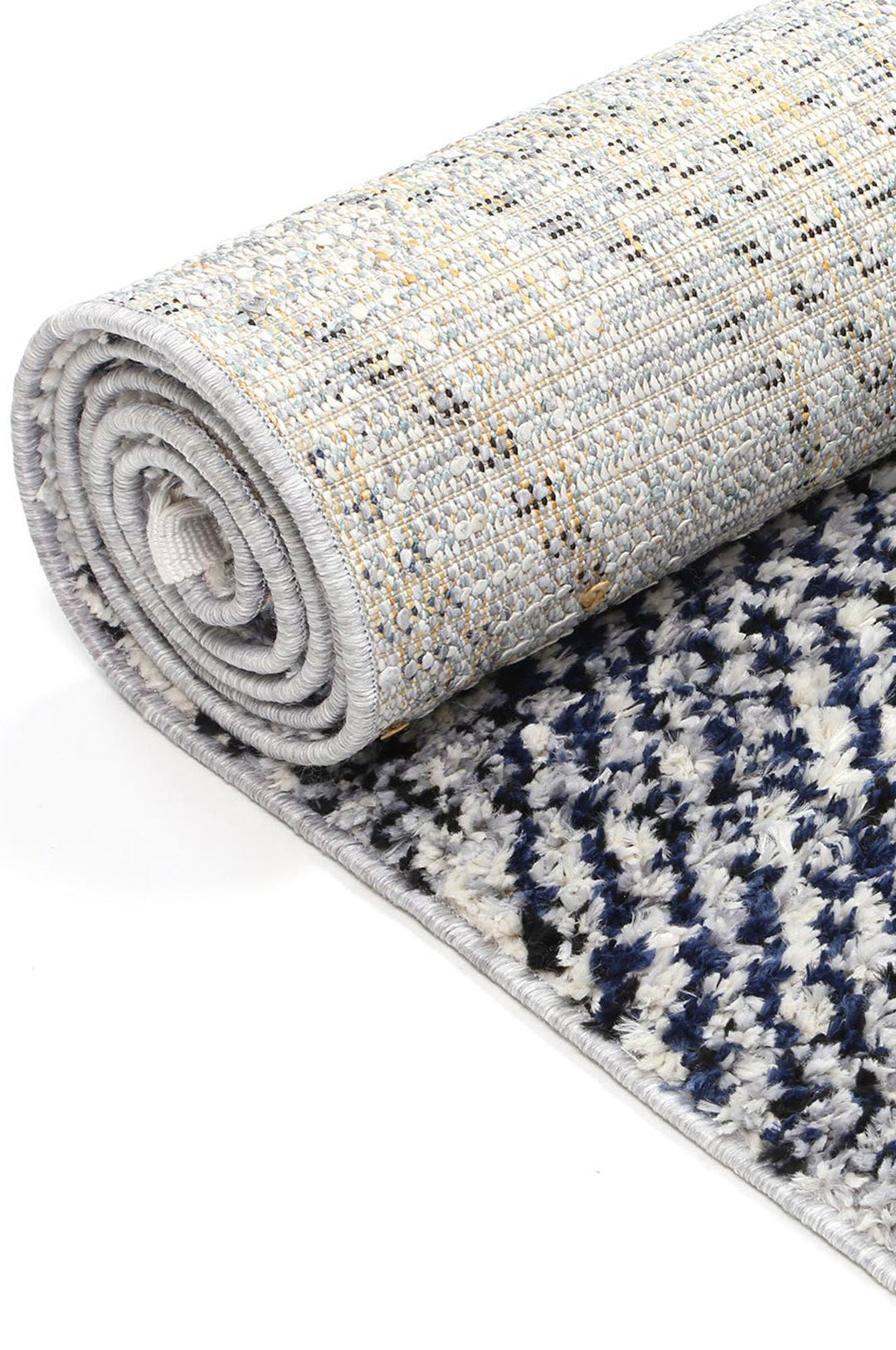 Mansour Harlequin Blue Geomteric Rug - 7BLUE