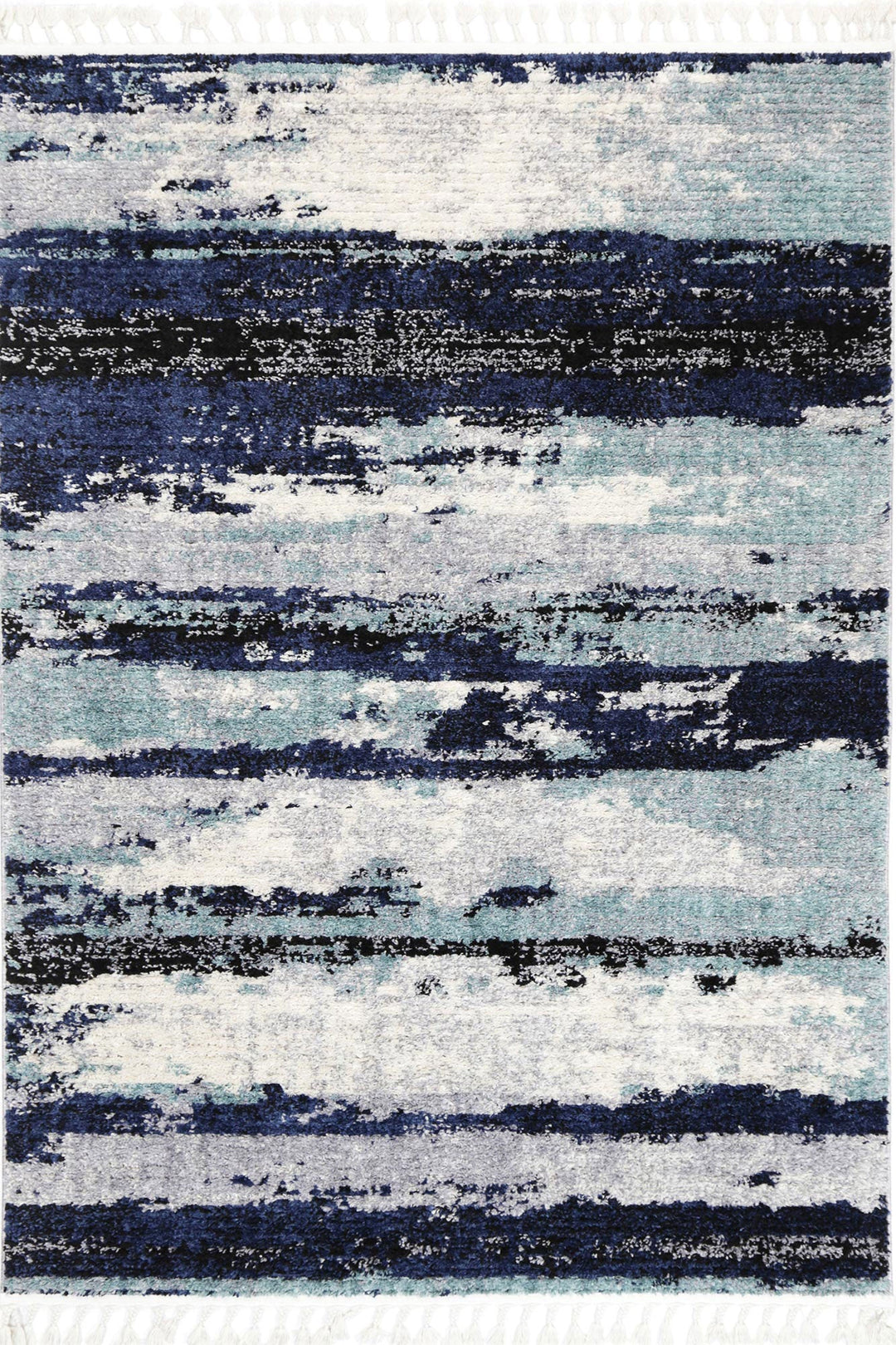 Mansour Horizon Blue Abstract Rug - 8BLUE