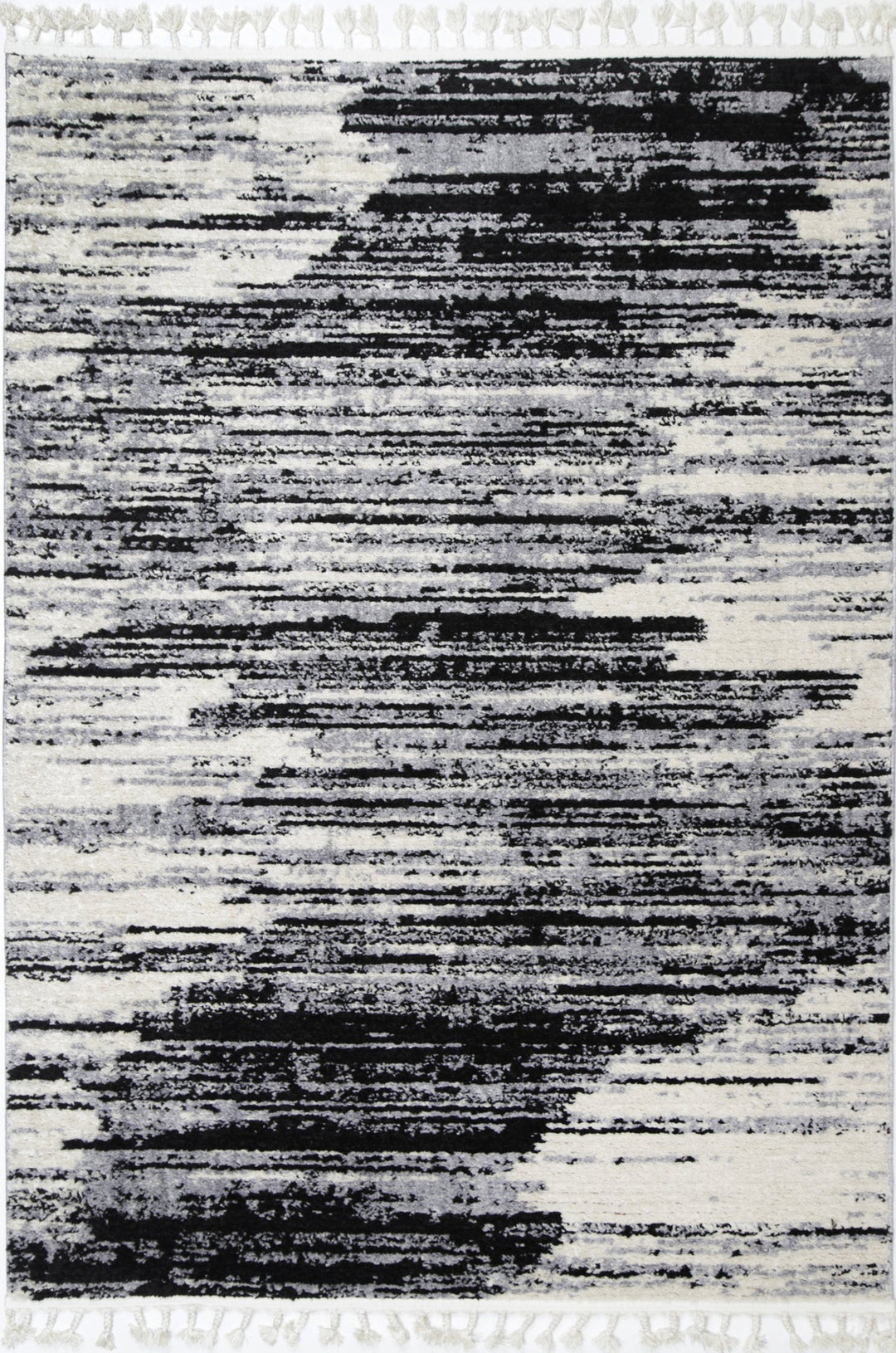 Mansour Acid Wash Grey Abstract Rug - 9GREY