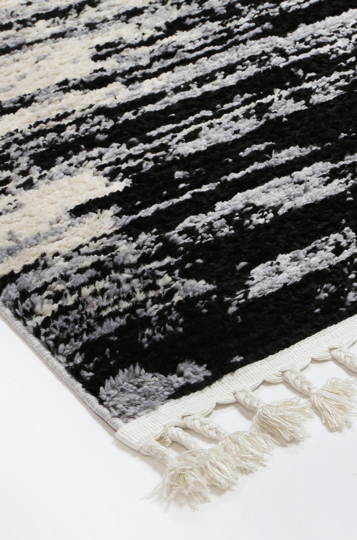 Mansour Acid Wash Grey Abstract Rug - 9GREY