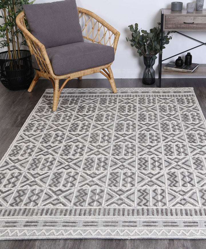 Marbella Cordoba Grey Contemporary Rug - 60235LGRY