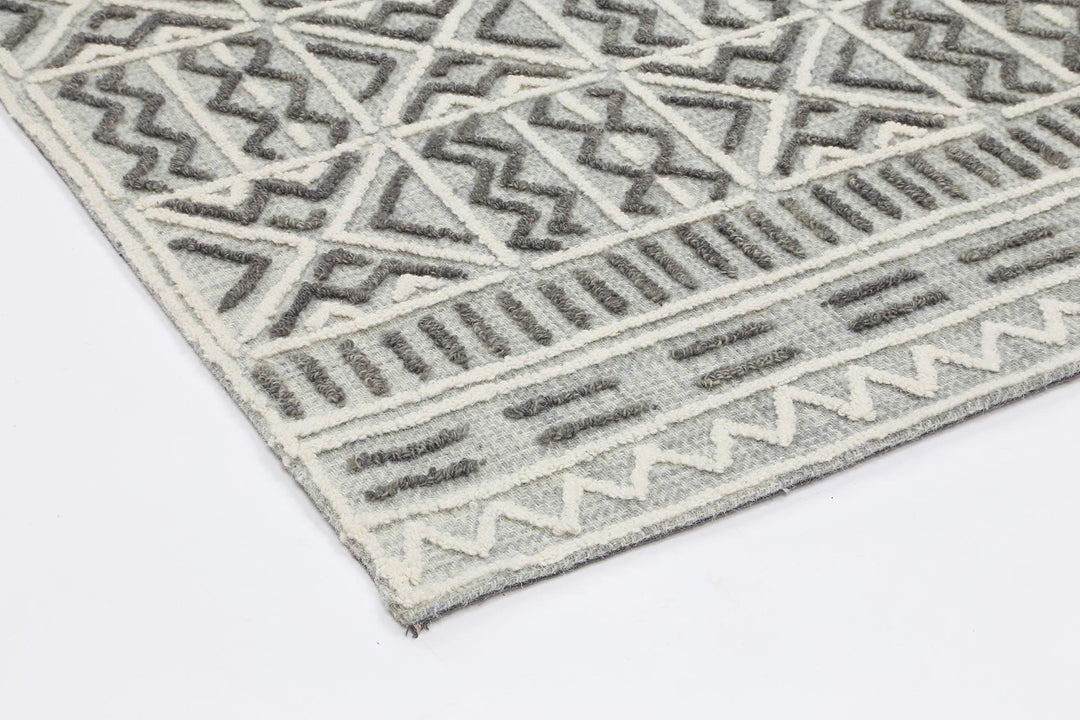 Marbella Cordoba Grey Contemporary Rug - 60235LGRY
