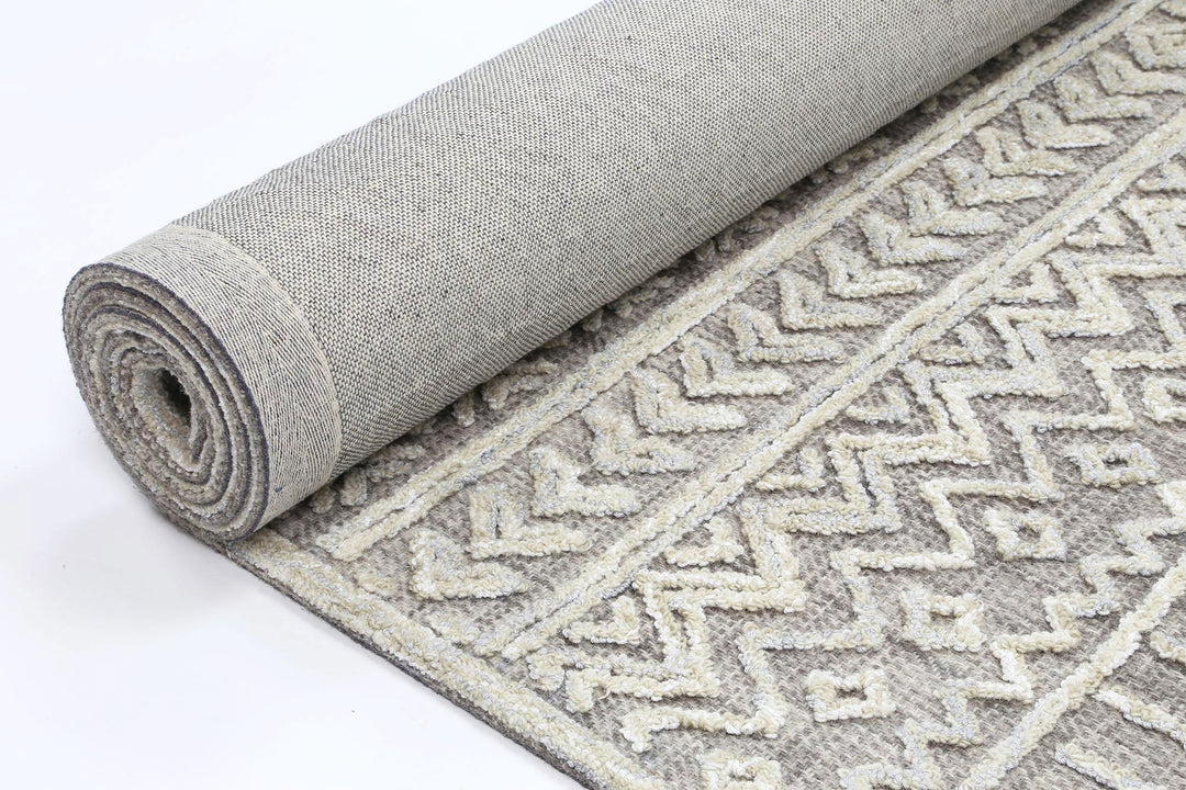 Marbella Cadiz Ash Contemporary Rug - 60295LGRY