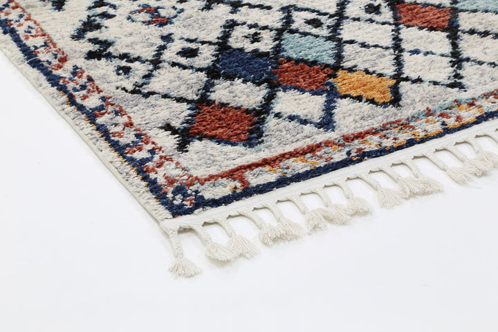 Moda Pattie Multi Tribal Rug - Z058WHIT