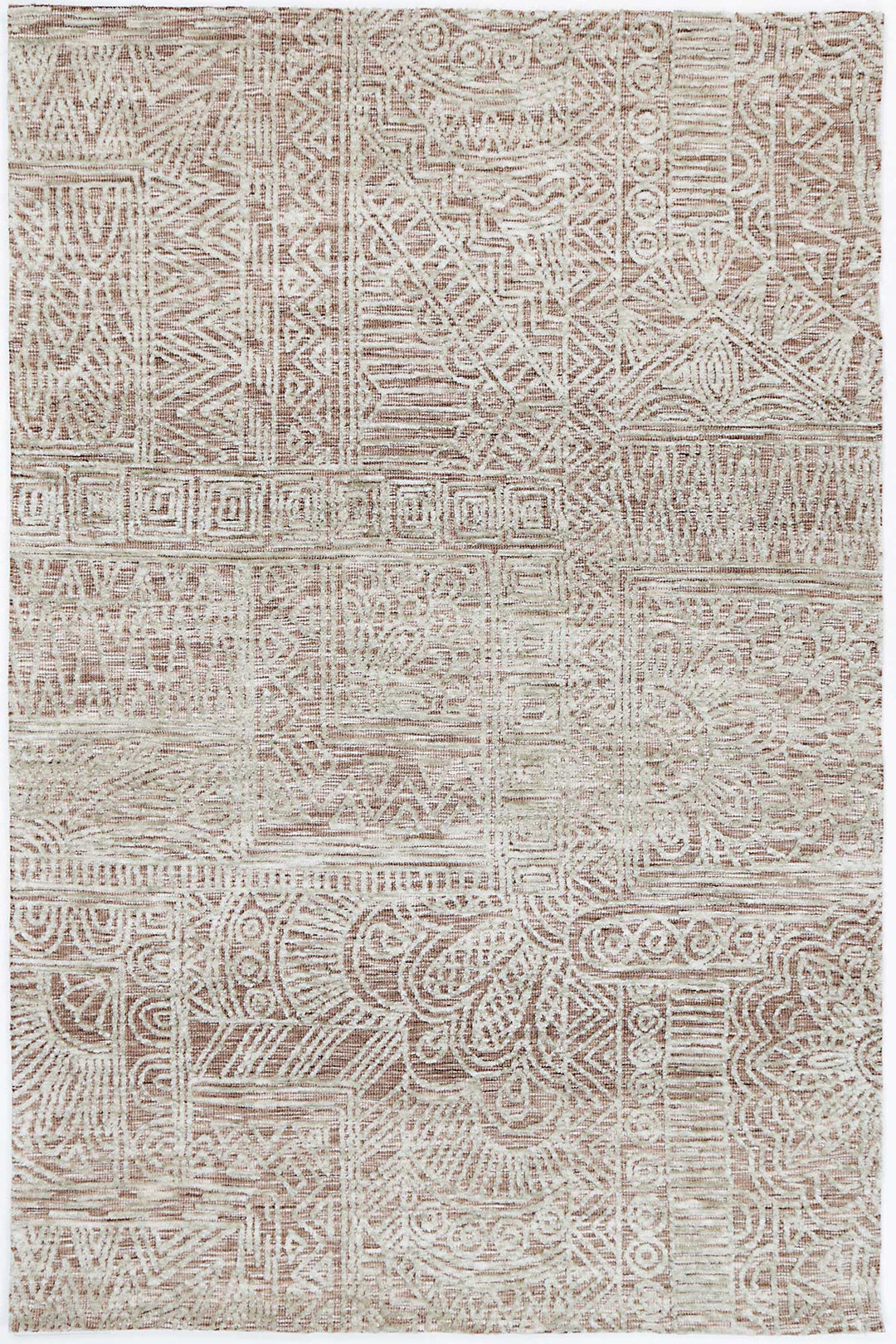 Amritsar Newburg Rust Tribal Rug - NEWBRUST