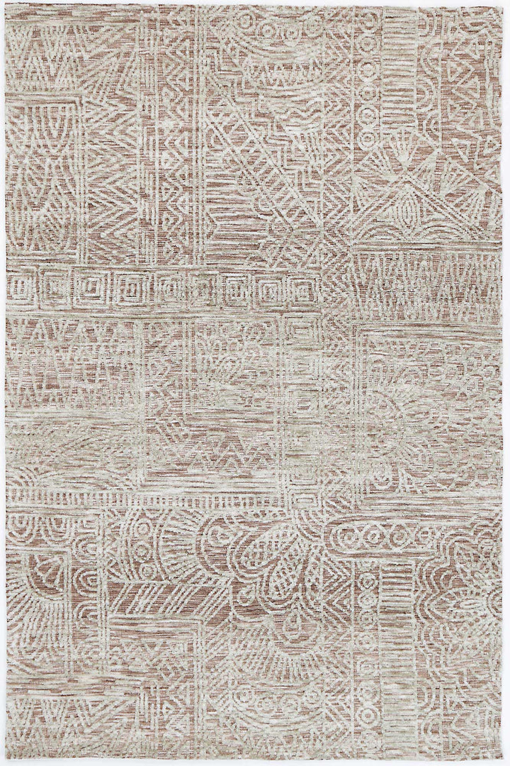 Amritsar Newburg Rust Tribal Rug - NEWBRUST
