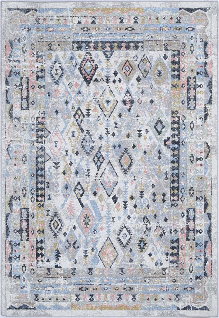 Oporto Colombo Multi Tribal Soft Rug - Oport09