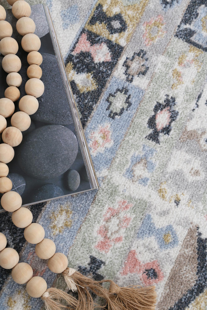 Oporto Colombo Multi Tribal Soft Rug - Oport09