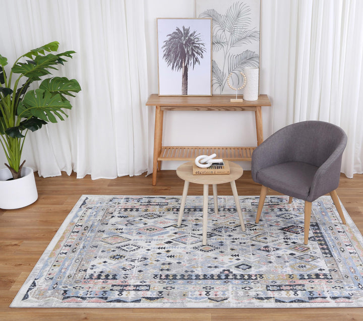 Oporto Colombo Multi Tribal Soft Rug - Oport09