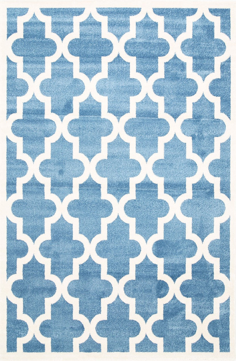 Piccolo Blue and White Lattice Pattern Kids Rug - 20518 631 – Brand ...