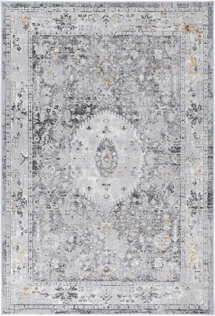 Porto Alexander Grey & Yellow Traditional Rug - 06