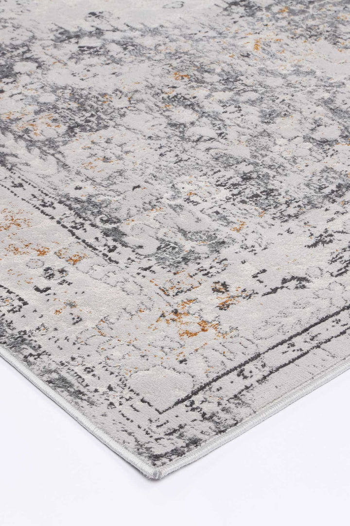 Porto Alexander Grey & Yellow Traditional Rug - 06