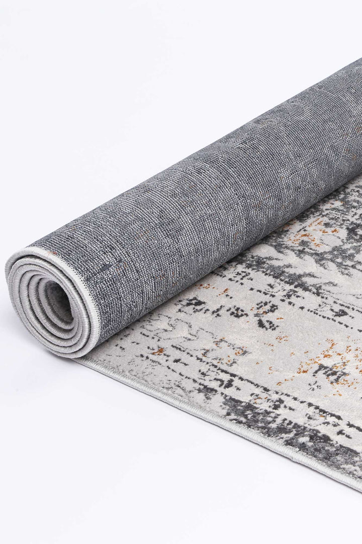 Porto Alexander Grey & Yellow Traditional Rug - 06