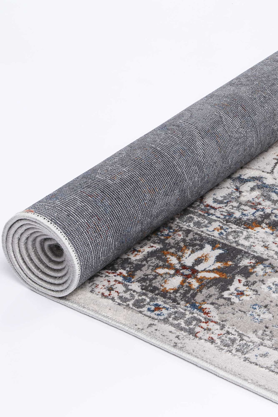 Porto Ava Ivory & Blue Traditional Rug - 07