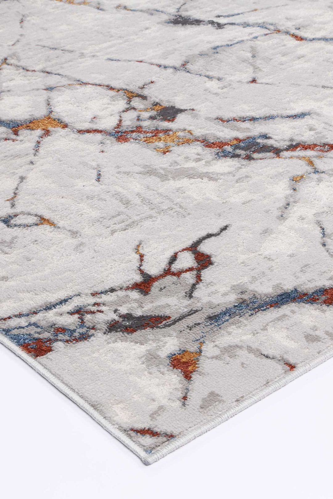 Porto Vincent Grey & Multi Abstract Rug - 08