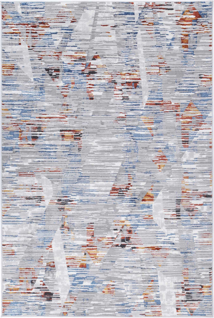 Porto Michael Grey & Multi Abstract Rug - 10