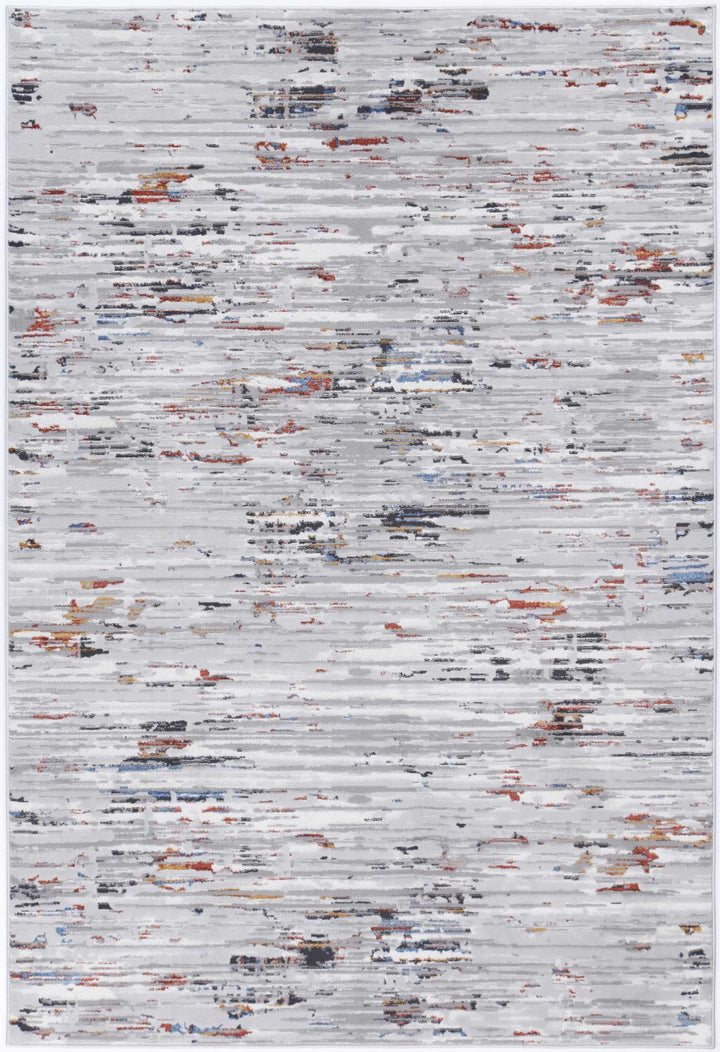 Porto Thomas Grey & Multi Abstract Rug - 11
