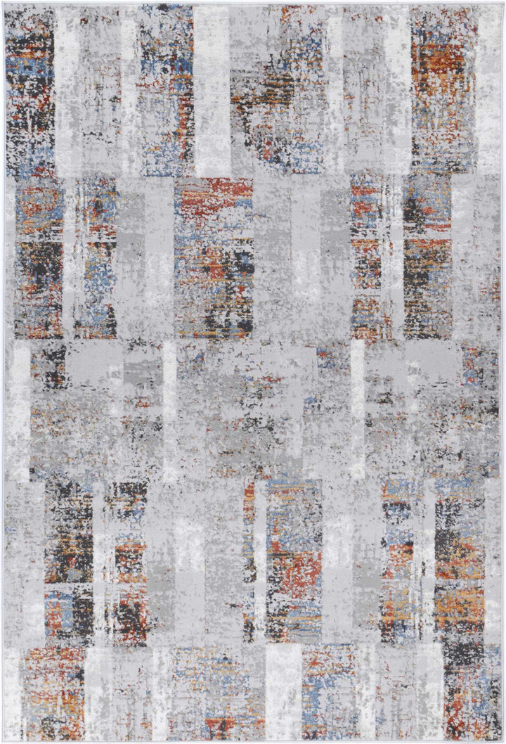 Porto Herman Grey & Multi Abstract Rug - 13