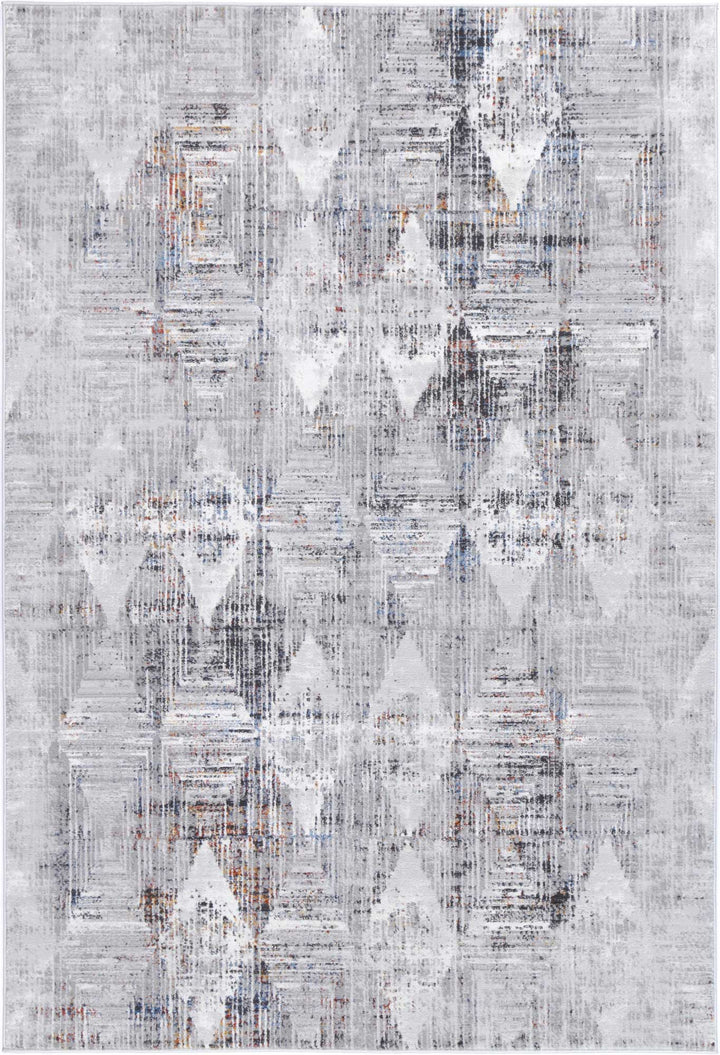 Porto Harlequinn Grey & Multi Geometric Rug - 15