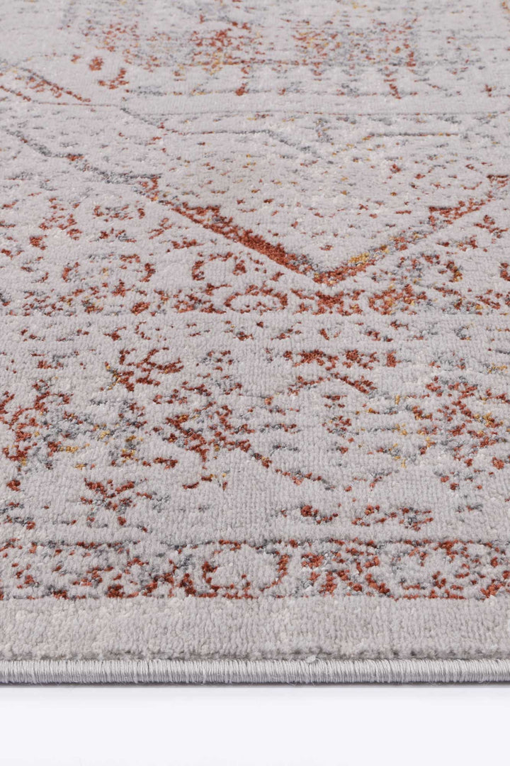 Porto Luna Cream & Red Traditional Rug - 19