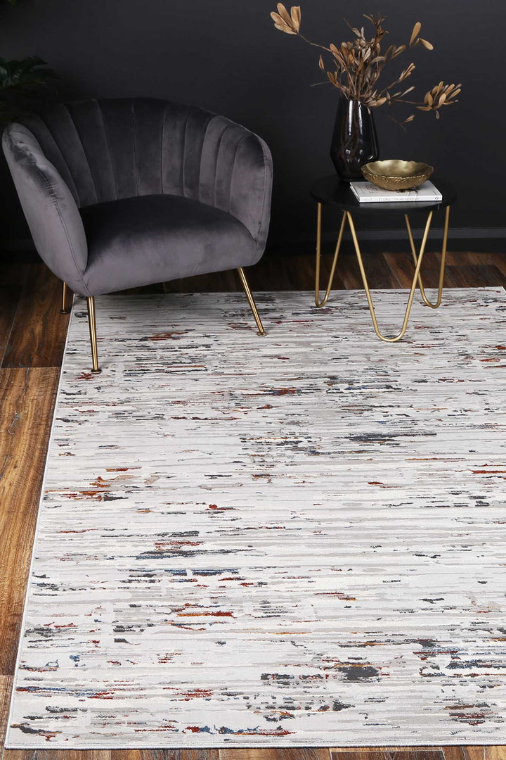 Porto Thomas Grey & Multi Abstract Rug - 11