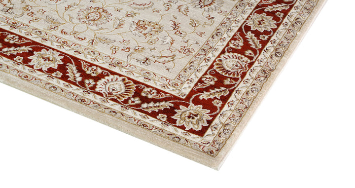 Prague Francesca Cream & Red Traditional Rug - 13414 10