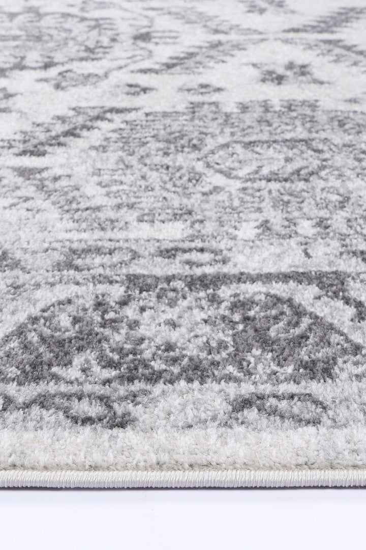 Provence Pau Cream & Grey Traditional Rug - 003