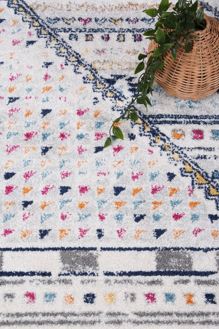 Provence Toulon Grey Tribal Rug - 017