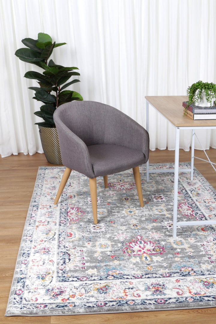 Provence Monaco Grey & Multi Transitional Rug - 019