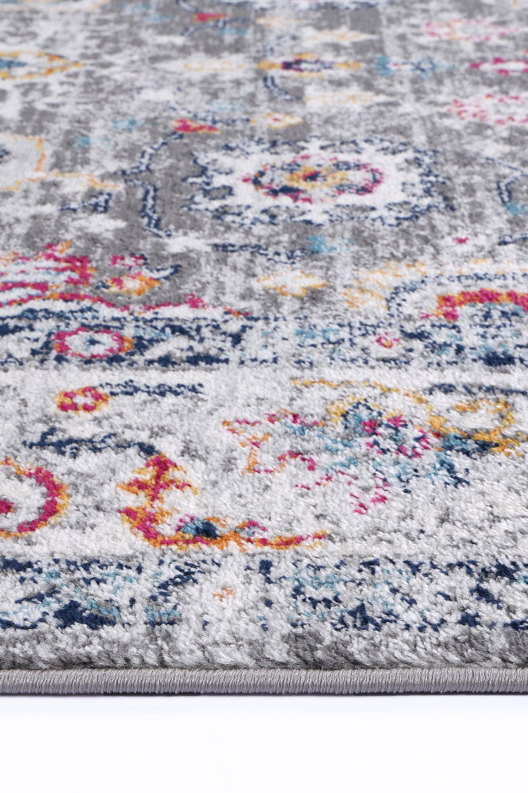 Provence Monaco Grey & Multi Transitional Rug - 019