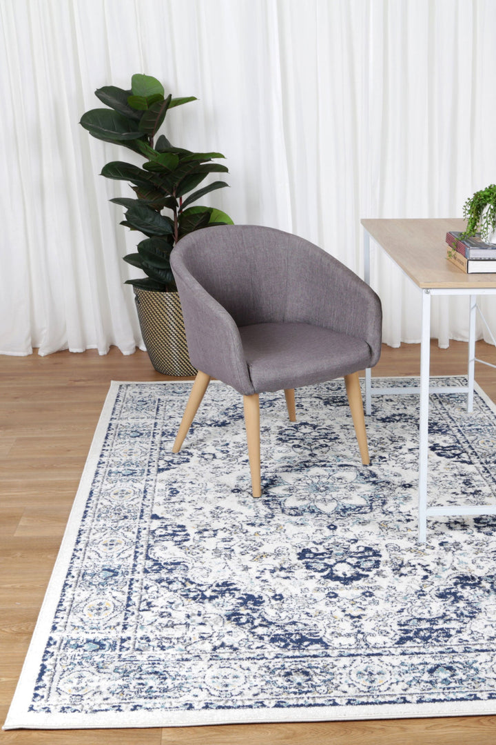 Provence Gruissan Blue & Ivory Transitional Rug - 022