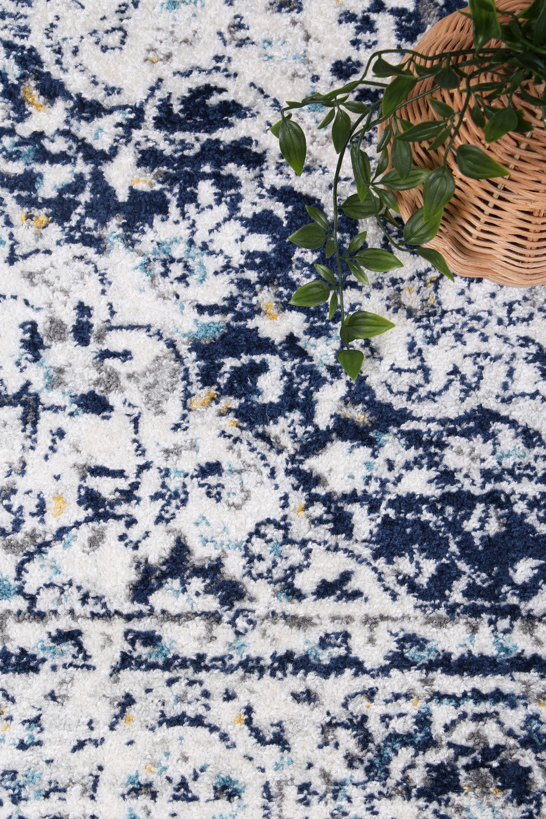 Provence Gruissan Blue & Ivory Transitional Rug - 022