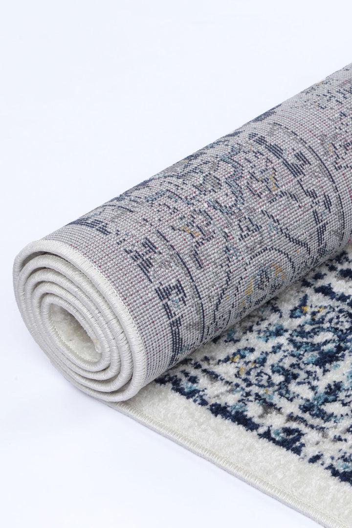 Provence Gruissan Blue & Ivory Transitional Rug - 022