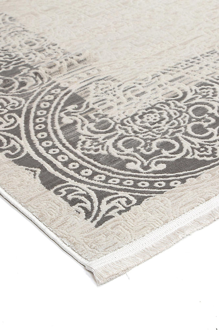 Rapsody Bach Ash Contemporary Rug - 01CREA