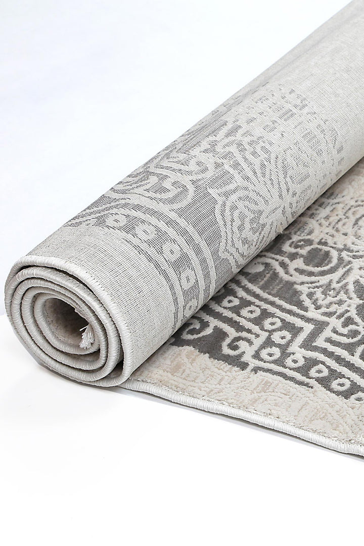 Rapsody Bach Ash Contemporary Rug - 01CREA