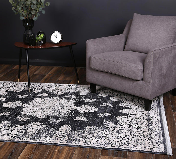 Rapsody Bizet Navy Transitional Rug - 02NAVY