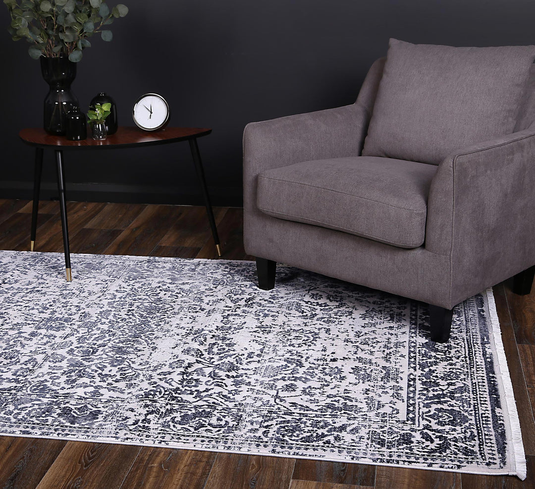 Rapsody Chopin Navy Transitional Rug - 04NAVY